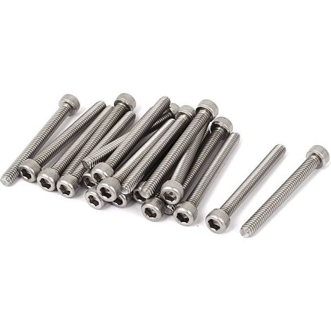 8 -32 x 1-1/2' '304 Edelstahl Innensechskantschrauben Silverfarbe 42mm 20st (9f50a30f627fca4e8b8d95