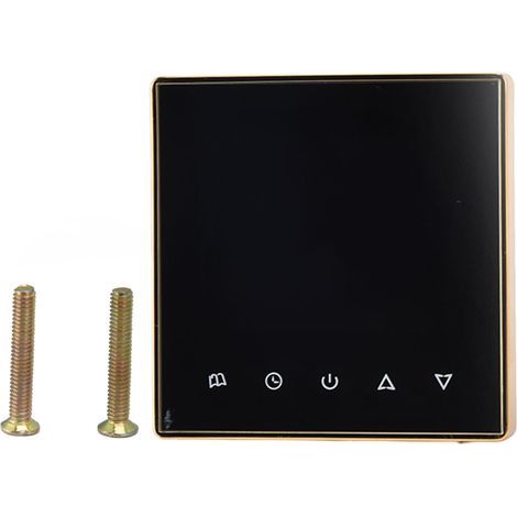 Programmierbarer Multifunktions-Smart-Thermostat für Klimaanlage und Fußbodenheizung, 220 V Wechselstrom, Gold (1/5)