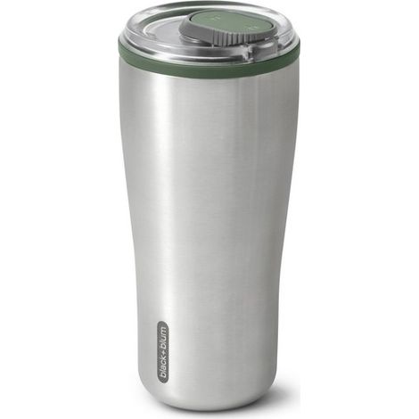 Tazza termica in acciaio da 600 ml (verde oliva) Nuova, nera e blu (1/5)