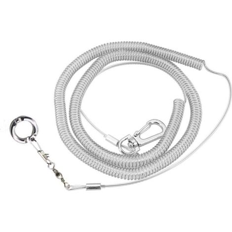 6 m verstellbare Flugleine für Papageien, Nymphensittiche, Wellensittiche und Nymphensittiche (Fußringdurchmesser: 4,5 mm) (1/4)