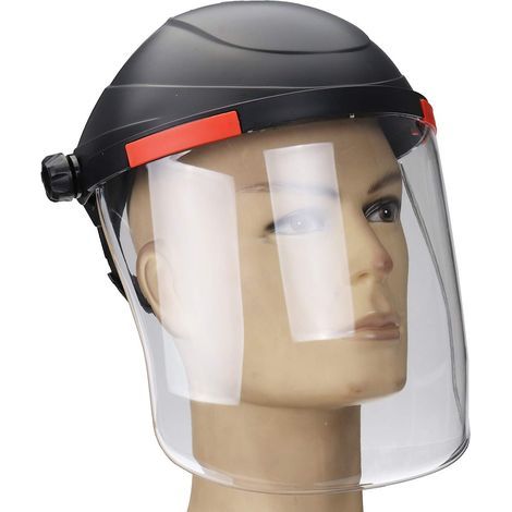 Máscara de soldadura, máscara de protección facial para casco de soldadura, lente anti-UV, antichoque, transparente (1/5)