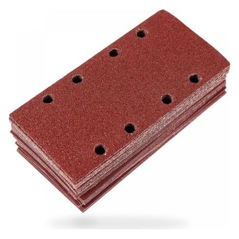 Feuilles Abrasives Ponceuse Papier Ponçage 93 x 185 mm. Lot de100 Feuilles P40/60/80/120/240 ponçage Bois Métaux Peinture (1/4)