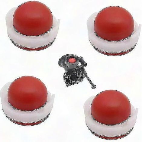 Lot de 4 amorceurs pompe en silicone pour carburateur Briggs & Stratton 694394 494408, tondeuse à gazon Boris, remplacement direct, pièce durable et fiable. (1/5)