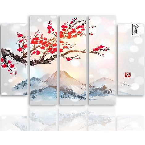 Tableau paysage japon - 150 x 100 cm (1/5)