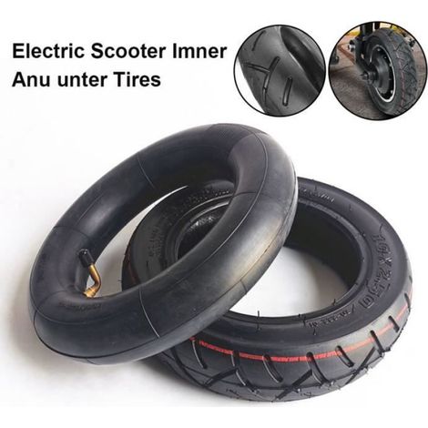 Pneu de 10 pouces+102.5 Chambre à air de bonne traction pour scooter électrique pouces (1/3)