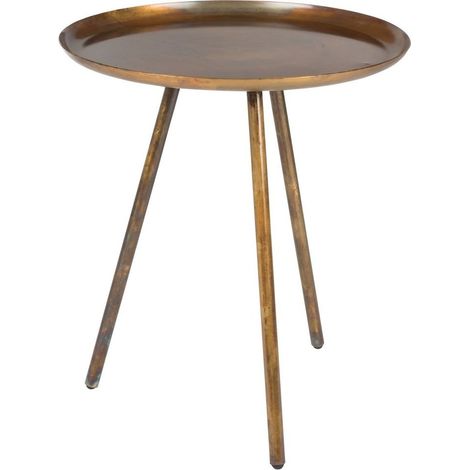 Table basse design, Table d'appoint Frost tripode - Boite à design Cuivré en Metal, BOITE A DESIGN (1/5)