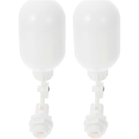 Lot de 2 boules flottantes pour réservoir d'eau, distributeur d'eau, vanne à flotteur-White (1/4)