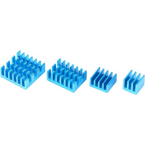 Dissipateur Thermique en Aluminium Bleu, Paquet de 20 Refroidisseur de Processeur 6063-T5 pour 4/3b, Transistor MOS de Carte Mère (1/5)