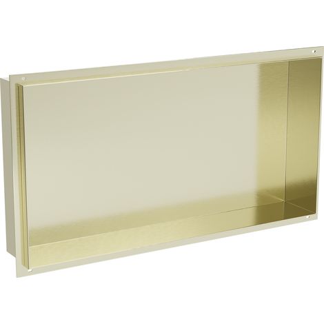 Mexen X-Wall-NR Einbauregal ohne Rahmen 60 x 30 cm, Gold - 1951603010 (1/5)