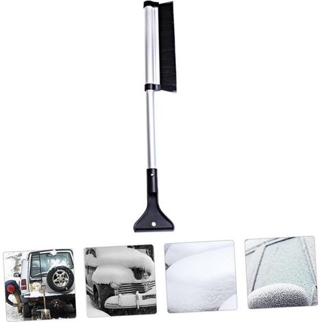 Cepillo para nieve, 42-60 cm, Pala para nieve de 10 cm, Cerdas resistentes a bajas temperaturas, Cabe en el maletero (1/5)