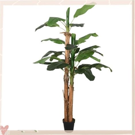 359002 Bananier artificiel 19 feuilles 180 cm vert (1/5)