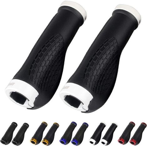 Poignées de guidon de vélo, poignées de vélo antidérapantes en caoutchouc (1/5)