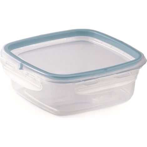 Snips  Set 3 Contenitori Per Cibi  3 x 0,50 LT  Quadrato  Colore Azzurro  Made in Italy 0% Bpa (1/3)