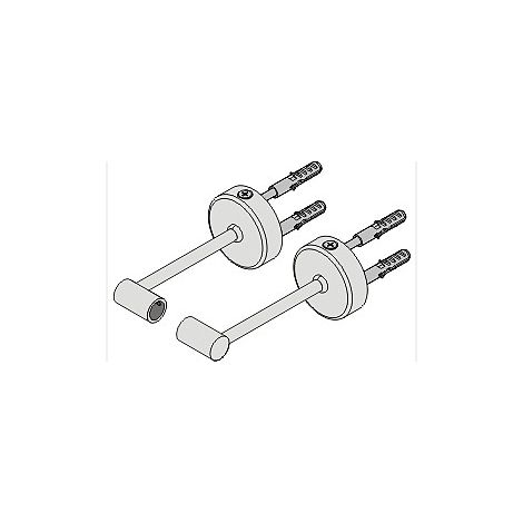 PROVISTON  Halter  Für LED Aluminiumprofil  100 mm  Led-Beleuchtung  Indirekte Beleuchtung  LED Leisten  2 Stück (1/4)