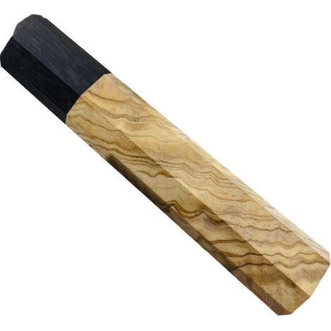 Chef's knife handle with octagonal wooden handle for crafts and semi-finished crafts (1/5)