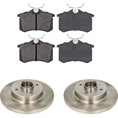 KIT FRENI POSTERIORI compatibile con CITROEN C4 I, COUPE (LA,LC) - DISCHI + PASTIGLIE OEM: FDB1083, FDB4260, FDB1784 / 17631 , 17631C , 17893 , 17893C , 17357 /SOSTITUZIONE DIRETTA/BASSA POLVERE/SILEN (1/5)