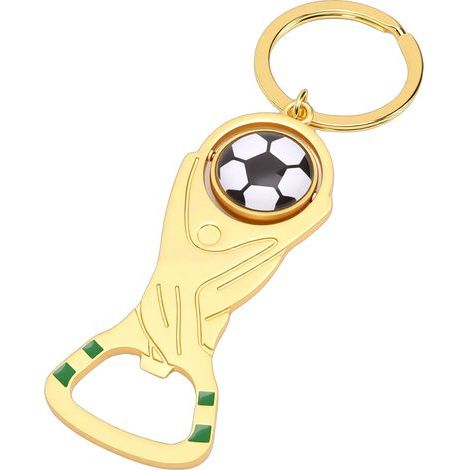 Flaschenöffner-Schlüsselanhänger aus Aluminiumlegierung, für Getränkedosen, klein, praktisch und leicht zu transportieren, für Zuhause, Campingpartys, Fußballpokal (1/5)