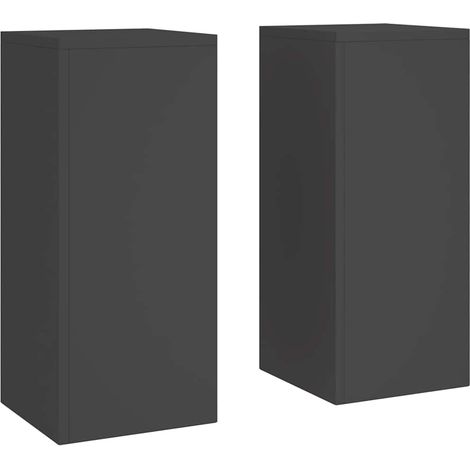 Maison Exclusive - Pflanzenständer 2 pcs Schwarz 24 x 24 x 55 cm