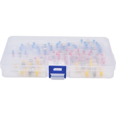 Kit 100 pièces Connecteurs à sertir thermorétractables, Soudure isolée étanche, Cosses électriques pour fils (1/5)