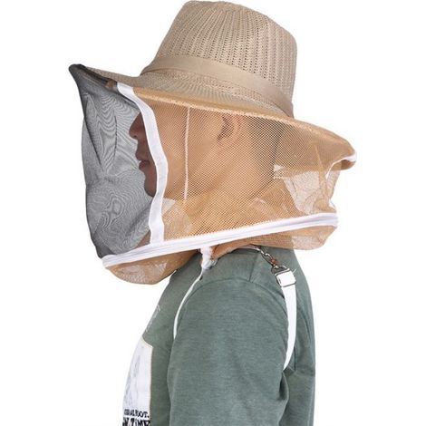 Chapeau Cowboy - Voile Apiculture - Protection Visage et Tete - Respirant Ignifuge - Pour Apiculteurs - 1 Piece (1/4)