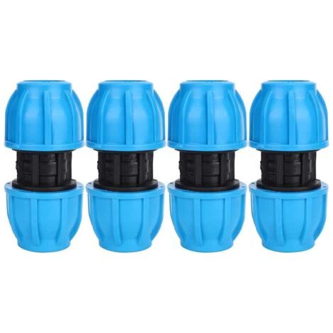 4 Pcs PE en Plastique 25mm à 25mm Droite Tuyau d'eau Connecteur PPR PE PVC Tuyau Connexion Raccord (1/5)