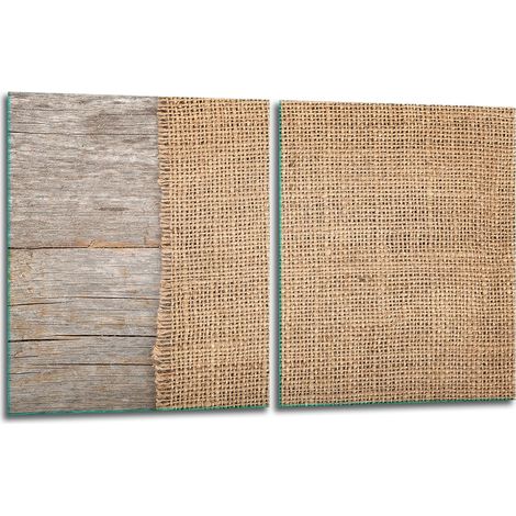 2 plaques de protection en verre pour poêle 40x52 bois (1/5)