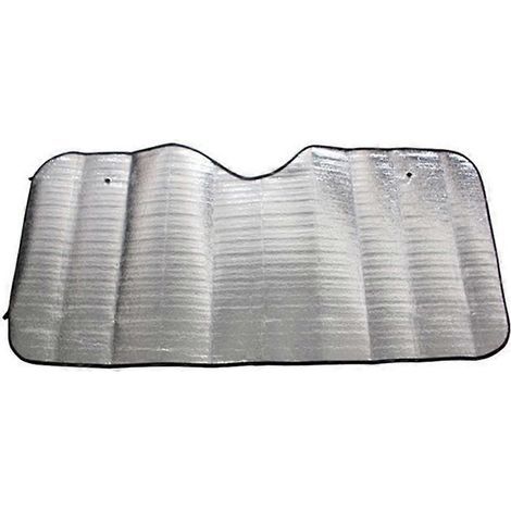 Silberner, faltbarer Sonnenschutz für die Windschutzscheibe (silber) (1/4)