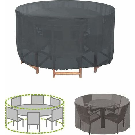 Gartentischabdeckung, wasserdichte Schutzplane für Gartenmöbel und Winterlagerung (120 x 75 cm) (1/4)