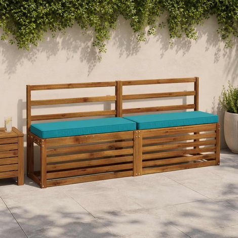 vidaXL Cojines para banco de 2 piezas VUGHT 2 pcs 100% Poliéster (1/5)