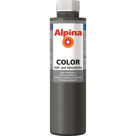 Alpina Dark Grey 750 ml dark grey seidenmatt Abtönfarbe (1/3)