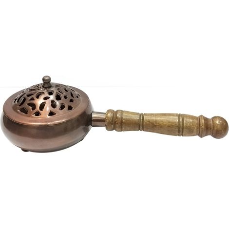Brûleur d'encens Fatima en aluminium - Style vintage, idéal pour parfumer votre maison (1/5)