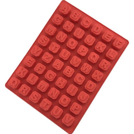 Moule En Silicone - Forme Lettres Et Chiffres - Température -40 °C À +230 °C - Pour Glace, Pâtisserie, Chocolat - Lot De 1 (1/5)