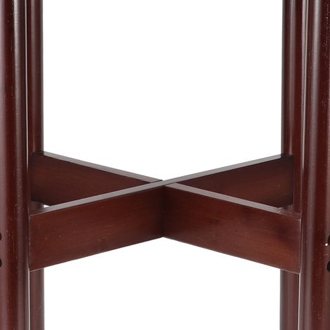 [Estante para plantas] + Soporte de bambú de lujo + BS01 + Soporte para macetas de diseño minimalista fabricado en bambú natural, dimensiones 33 x 33 cm, fácil de montar, paquete de 6 (1/5)
