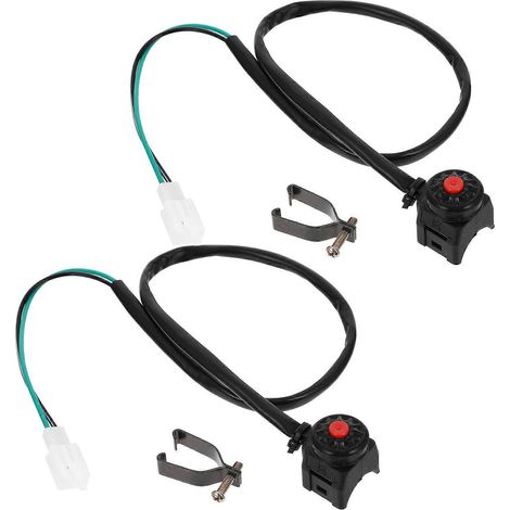 interrupteurs pour guidon de moto, coupe-circuit et bouton de klaxon-63.5X3CM