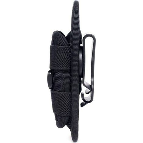 Etui Pour Lampe De Poche - Nylon Impermeable Avec Clip Rotatif 360 Degres - Compatible 18650 Et CR123A - Pour Chasse Securite Militaire - 1 Piece (1/4)