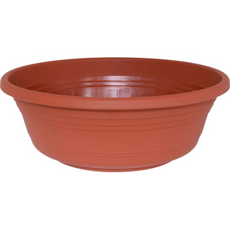 Geli Pflanztopf Standard Ø 50 x 18 cm terracotta Kunststofftöpfe