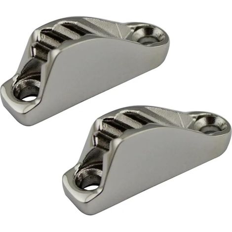 2 pièces 18x48mm Taquet de palourde Bateau Marin 316 Acier Inoxydable Miroir polonais Bateau à Voile Taquet de Came Accessoires de Yachting (1/5)