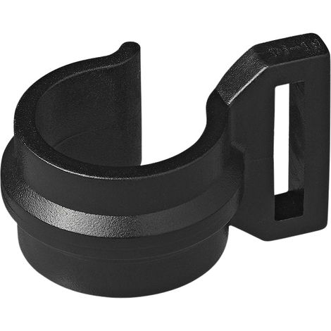Clip de tienda 20 25mm con ranura negro 4 piezas en blister