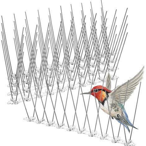 Stück Edelstahl Vogelabwehrspikes für Tauben und (1/5)