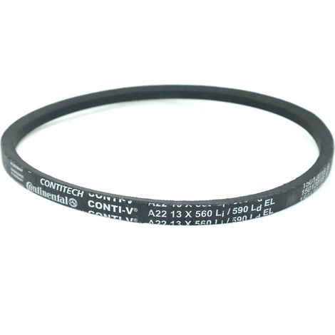 Courroie trapézoidale lisse Contitech Conti V A22 13 x 560 Li / 590 Ld