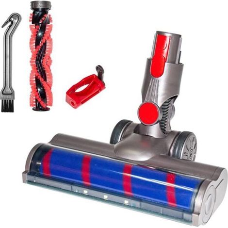TêTe de Moteur de Brosse de Sol à Rouleau Souple/Dur pour Aspirateur Dyson V7 V8 V10 V11 V15 avec Phare LED et Verrouillage Triger (1/3)