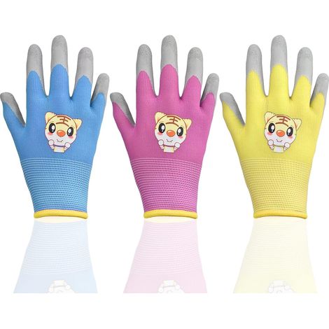 Filiyano-Paire de gants de jardinage en latex pour enfants de 3 à 5 ans, ZQKLA (1/5)