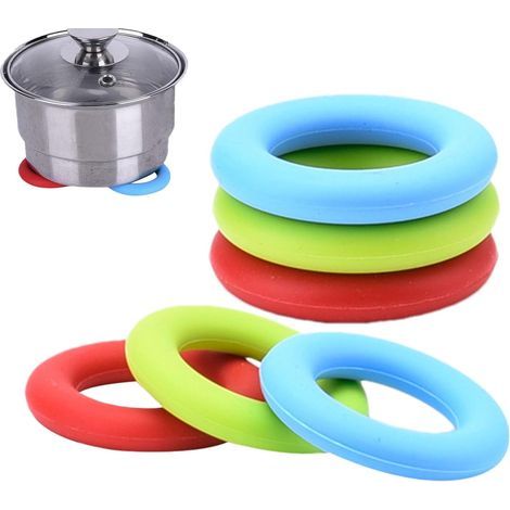 Portabicchieri – Set di 6 tappetini antiscivolo in silicone riutilizzabili. Ideali per ufficio, aula, picnic, attività all'aperto, feste e altre occasioni. (1/5)
