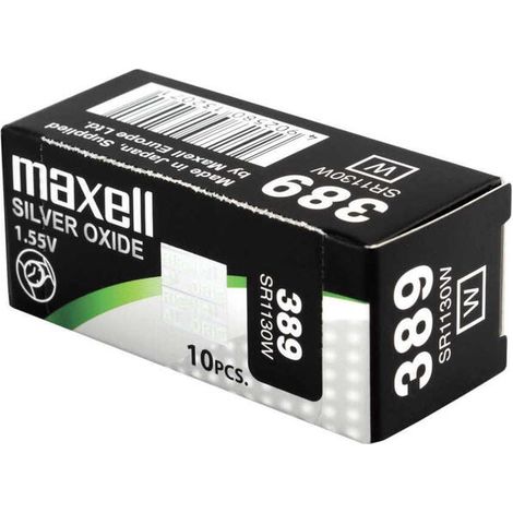 Pilas de Botón Maxell SR1130W 389 1,55 V Pilas de Botón (1/3)