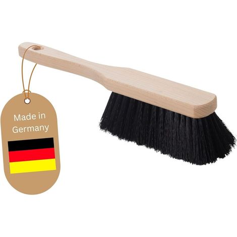 Brosse à main poils synthétiques noirs bois balai à neige camping