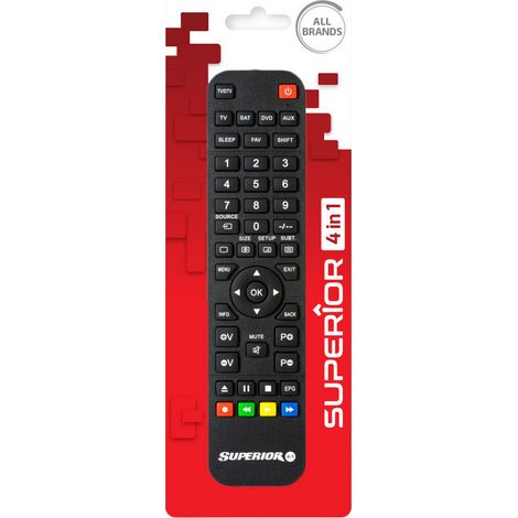 1PZ TELECOMANDO TV PROGRAMMABILE 4 IN 1 (1/2)