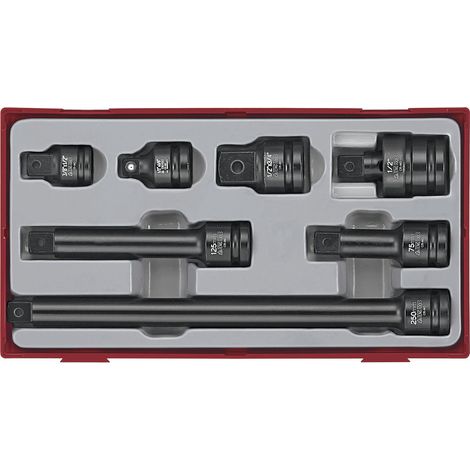 Jeu d'accesoires pour douilles à choc TT1 tray 1/2 7 pièces Teng Tools TT9207 (1/2)