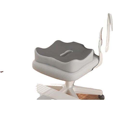 Cojín de asiento, diseño ergonómico, superficie antideslizante, gris A (1/2)