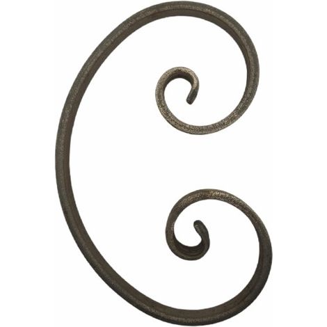 Metalideal  Volute en C fer plat Stockholm (1/3)