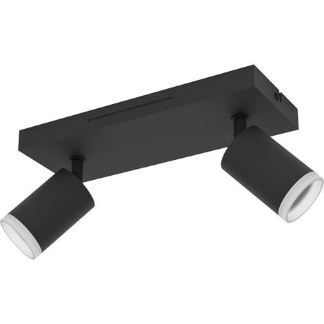 Eglo LED Leuchten 2er Spot Melitello-Z schwarz 25 x 11 cm RGB dimmbar (1/3)